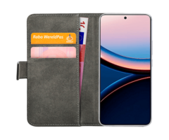 Mobilize Mobilize Classic Gelly Wallet Book Case voor Xiaomi Poco F7 Ultra - Zwart