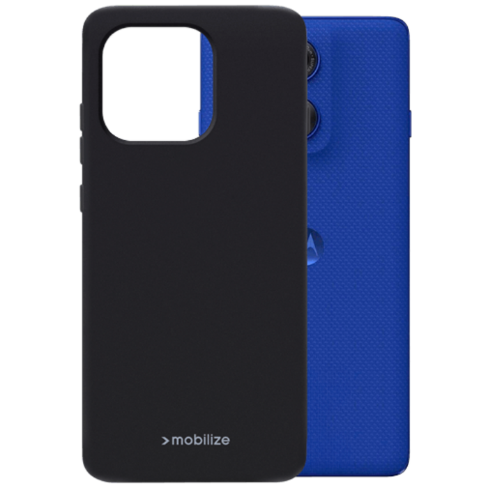 Mobilize Mobilize Rubber Gelly Case voor Motorola Edge 60 Pro - Mat Zwart