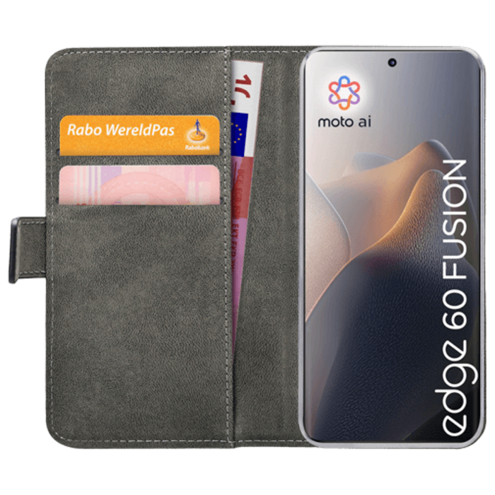 Mobilize Mobilize Classic Gelly Wallet Book Case voor Motorola Edge 60 Fusion - Zwart
