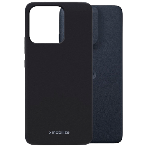 Mobilize Mobilize Rubber Gelly Case Motorola Moto G56 5G Back Cover - Mat Zwart
