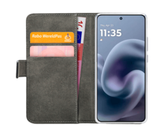 Mobilize Mobilize PU-Leer Book Case Zwart voor Motorola Moto G86 5G