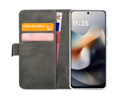Mobilize Mobilize Classic Gelly Wallet Book Case Zwart voor Motorola Moto G56 5G