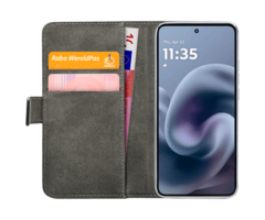 Mobilize Mobilize Classic Gelly Wallet Book Case Motorola Moto G86 Power 5G - Zwart