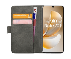 Mobilize Mobilize PU-Leren Book Case Zwart voor Realme Note 70T