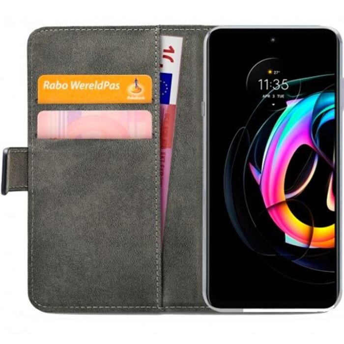 Mobilize Mobilize Classic Gelly Wallet Book Case voor Motorola Edge 20 Lite - Zwart