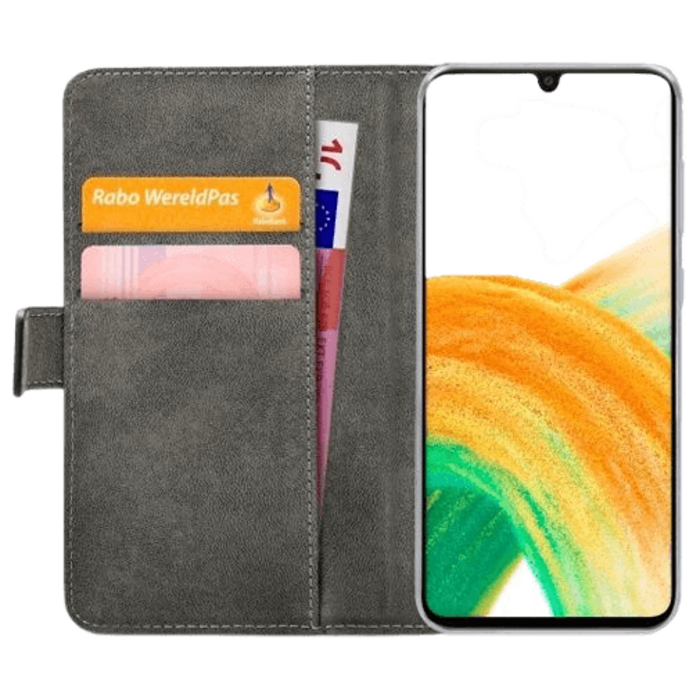 Mobilize Mobilize Classic Gelly Wallet Book Case voor Samsung Galaxy A33 5G - Zwart