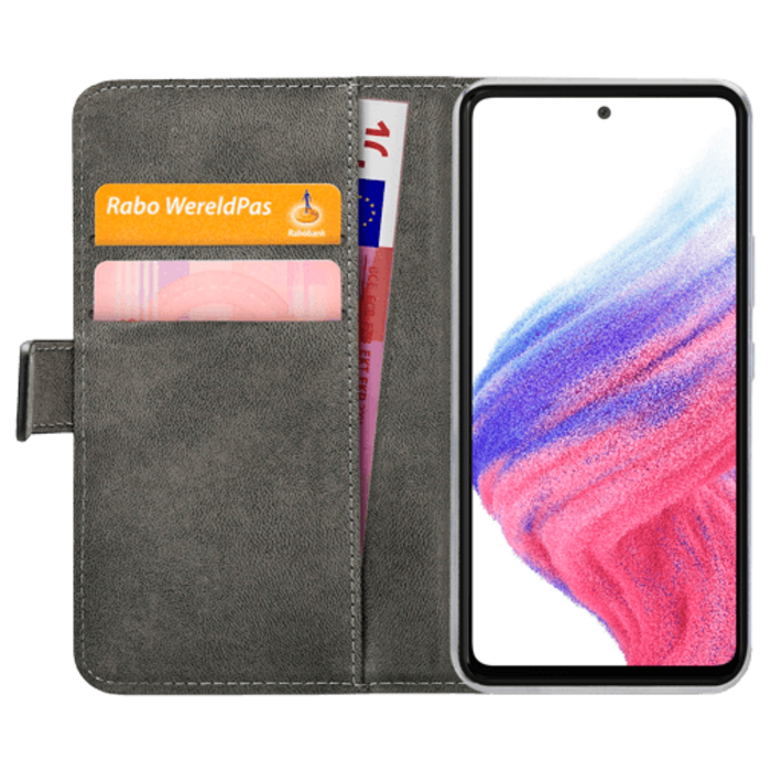 Mobilize Mobilize Classic Gelly Wallet Book Case Samsung Galaxy A53 5G - Zwart