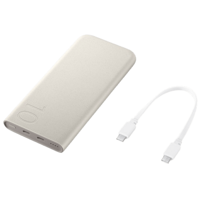 Samsung Samsung 25W Snellader Powerbank 10.000 mAh USB-C - Beige