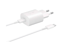 Samsung Samsung EP-TA800 USB-C Snellader 25W met USB-C Kabel (1m) - Wit