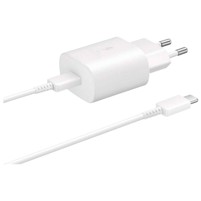 Samsung Samsung EP-TA800 USB-C Snellader 25W met USB-C Kabel (1m) - Wit