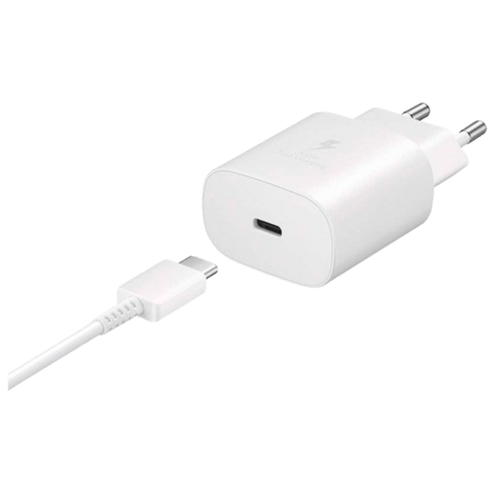 Samsung Samsung EP-TA800 USB-C Snellader 25W met USB-C Kabel (1m) - Wit