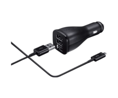 Samsung Samsung Snelle Autolader Dual USB + USB-C-kabel EP-LN920 Black