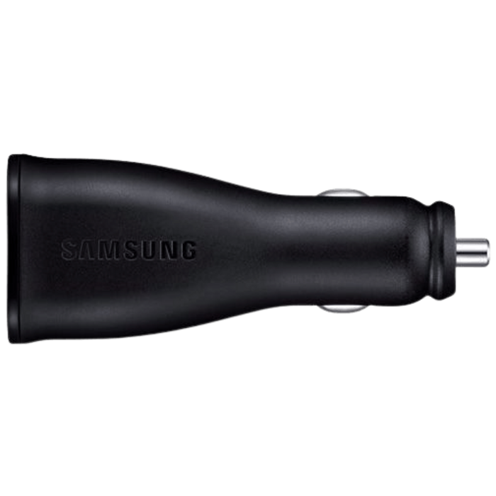 Samsung Samsung EP-LN920 Dual USB Snelle Autolader met USB-C-kabel - Zwart
