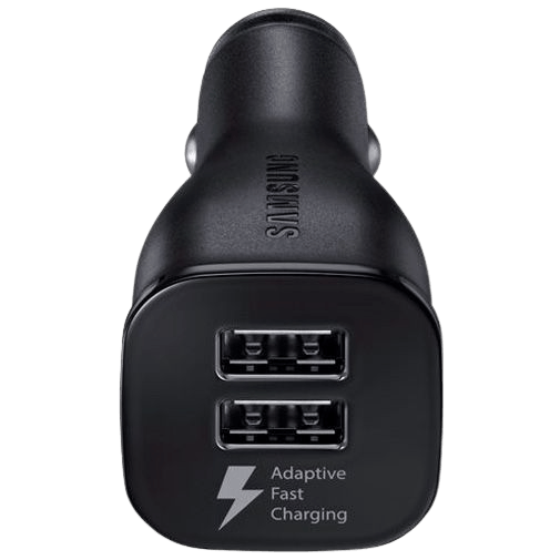 Samsung Samsung EP-LN920 Dual USB Snelle Autolader met USB-C-kabel - Zwart