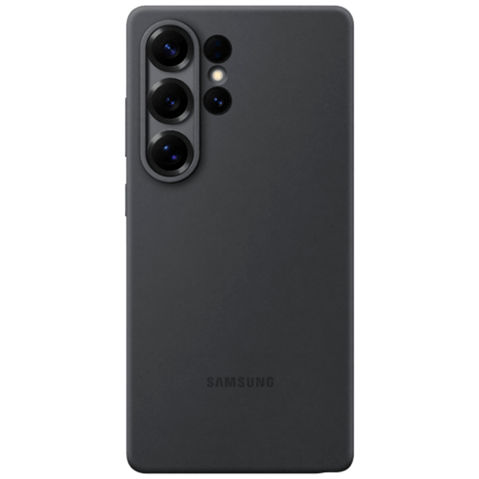 Samsung Samsung Siliconen Back Cover Zwart Samsung Galaxy S25 Ultra