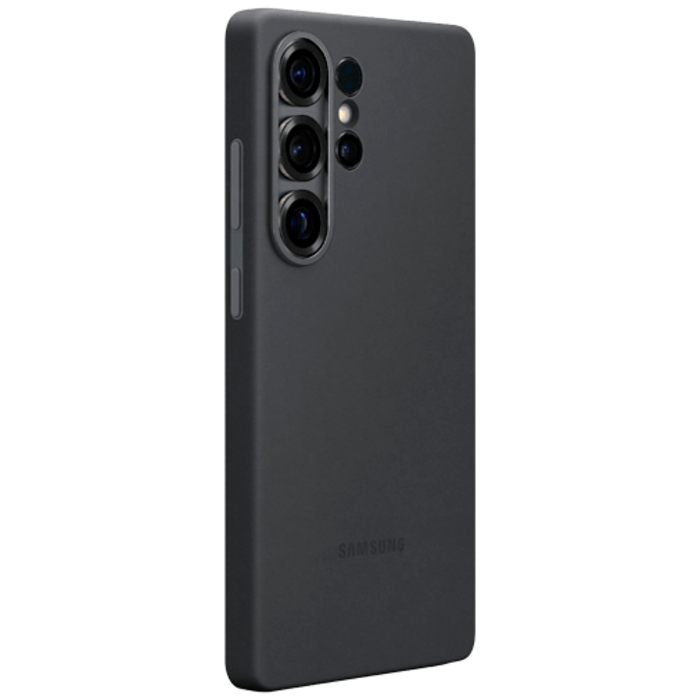 Samsung Samsung Siliconen Back Cover Zwart Samsung Galaxy S25 Ultra