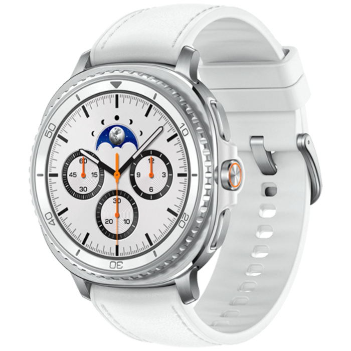 Samsung Samsung Galaxy Watch 8 Classic 4G 46mm - Zilver (Witte Band)