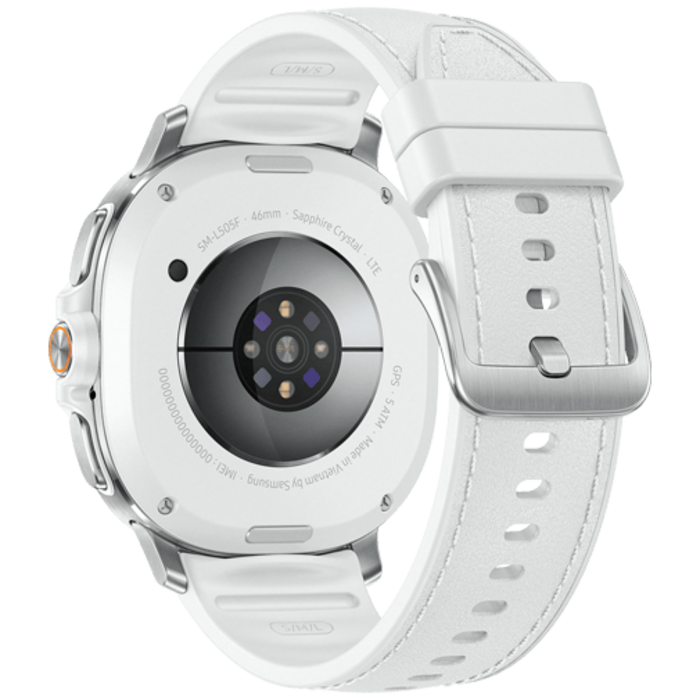 Samsung Samsung Galaxy Watch 8 Classic 4G 46mm - Zilver (Witte Band)