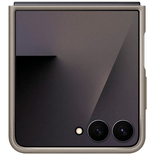 Samsung Samsung Galaxy Z Flip 7 Kindsuit PU-Lederen Back Cover - Grijs