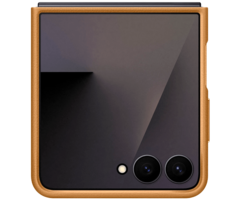 Samsung Samsung Galaxy Z Flip 7 Kindsuit PU-Leer Back Cover - Bruin