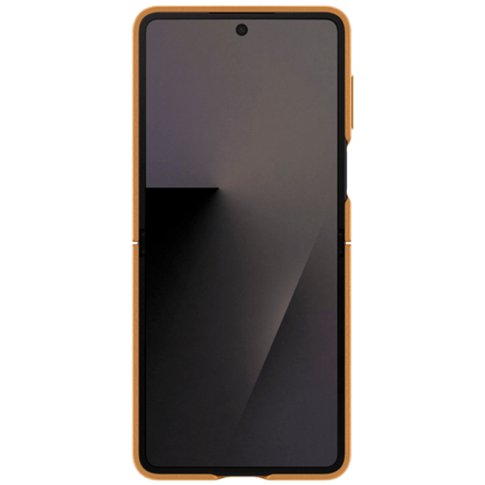 Samsung Samsung Galaxy Z Flip 7 Kindsuit PU-Leer Back Cover - Bruin
