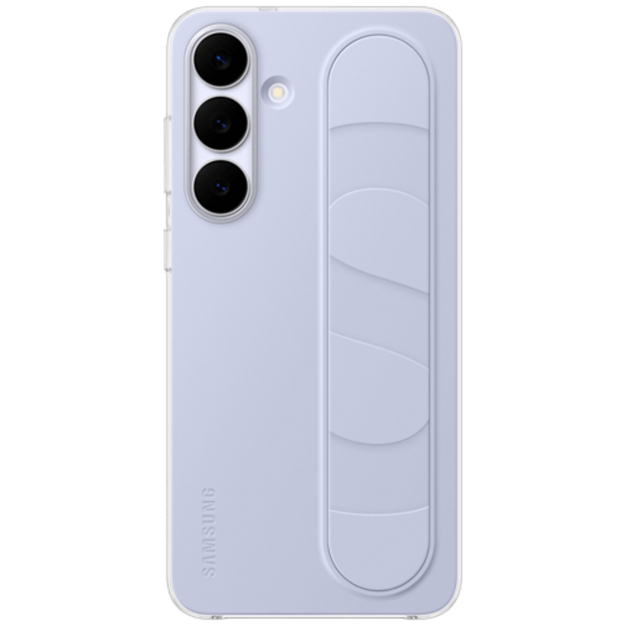 Samsung Samsung Galaxy S25 FE Standing Grip Siliconen Back Cover - Lichtblauw