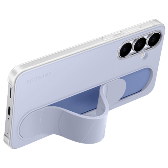 Samsung Samsung Galaxy S25 FE Standing Grip Siliconen Back Cover - Lichtblauw