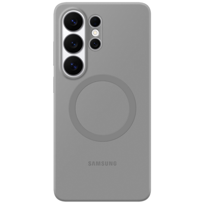 Samsung Samsung Galaxy S26 Ultra Siliconen Back Cover Grijs Magnetisch