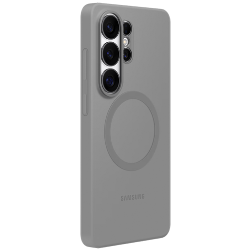 Samsung Samsung Galaxy S26 Ultra Siliconen Back Cover Grijs Magnetisch