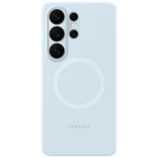 Samsung Samsung Galaxy S26 Ultra Siliconen Back Cover - Lichtblauw (Magnetisch)