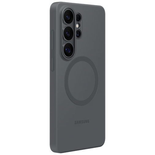 Samsung Samsung Galaxy S26 Ultra Siliconen Back Cover Magnetisch - Zwart