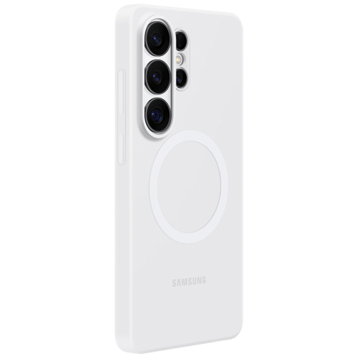 Samsung Samsung Galaxy S26 Ultra Siliconen Back Cover Wit - Magnetisch