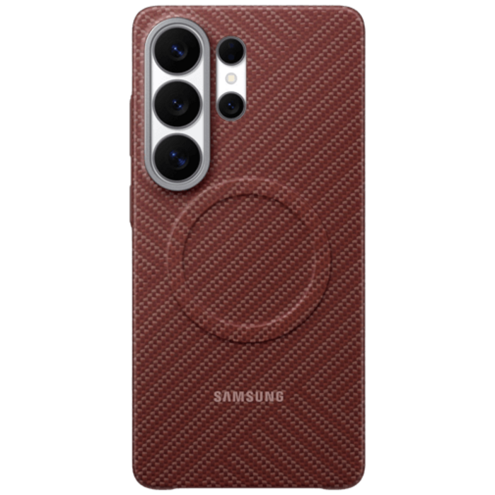 Samsung Samsung Carbon Back Cover Rood Magnetisch Samsung Galaxy S26 Ultra