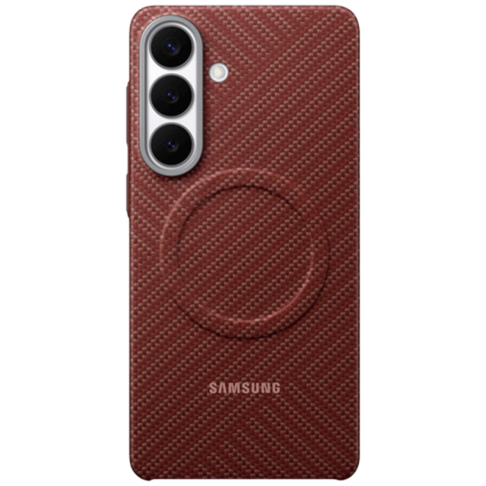 Samsung Samsung Galaxy S26+ Carbon Back Cover - Rood Magnetisch