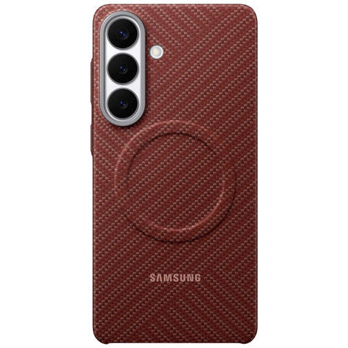 Samsung Samsung Galaxy S26+ Carbon Back Cover - Rood Magnetisch