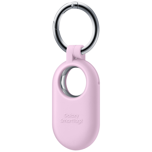 Samsung Samsung Galaxy SmartTag 2 Siliconen Case met Sleutelring - Paars