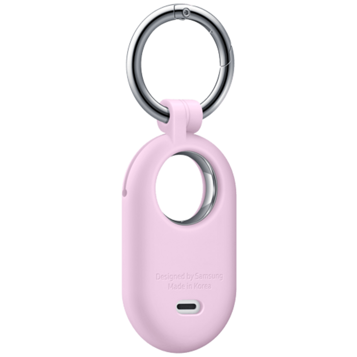Samsung Samsung Galaxy SmartTag 2 Siliconen Case met Sleutelring - Paars