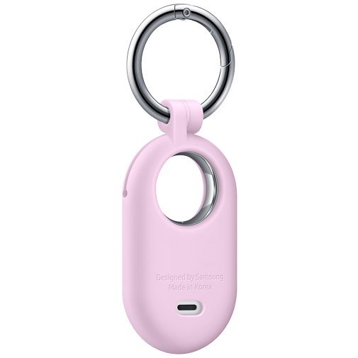 Samsung Samsung Galaxy SmartTag 2 Siliconen Case met Sleutelring - Paars