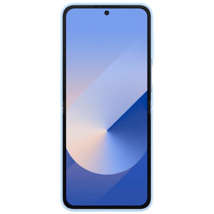 Samsung Samsung Galaxy Z Flip 6 / Flip 7 FE Siliconen Back Cover met Ring Blauw