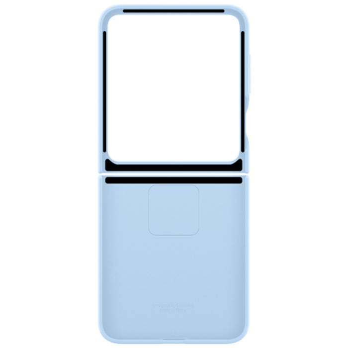 Samsung Samsung Galaxy Z Flip 6 / Flip 7 FE Siliconen Back Cover met Ring Blauw
