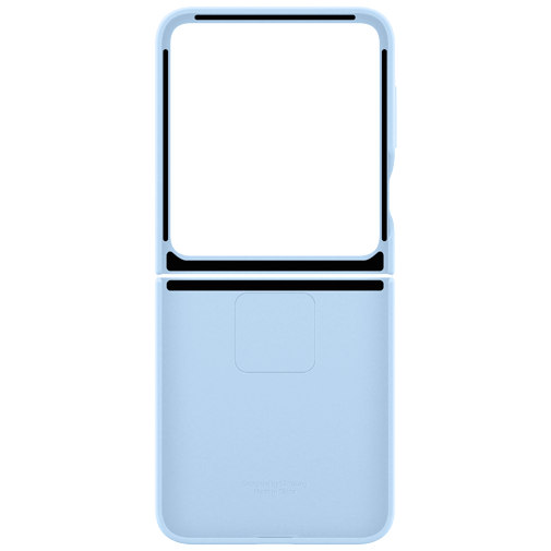 Samsung Samsung Galaxy Z Flip 6 / Flip 7 FE Siliconen Back Cover met Ring Blauw