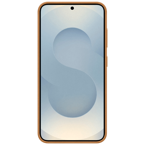 Samsung Samsung Galaxy S25 Kindsuit PU-leder Back Cover - Camel