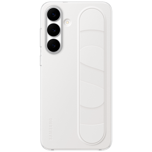 Samsung Samsung Standing Grip Siliconen Back Cover Wit (Galaxy S25 FE)