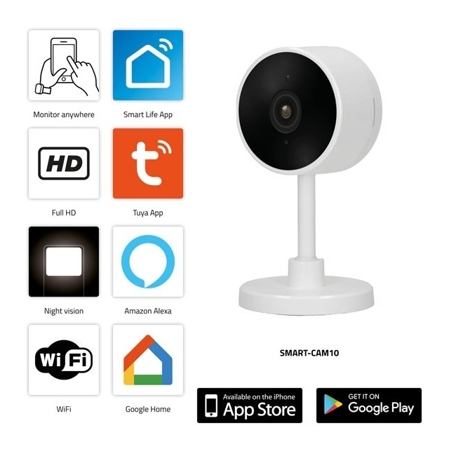 Alecto Alecto Smart WiFi IP Camera White - Slimme Beveiligingscamera