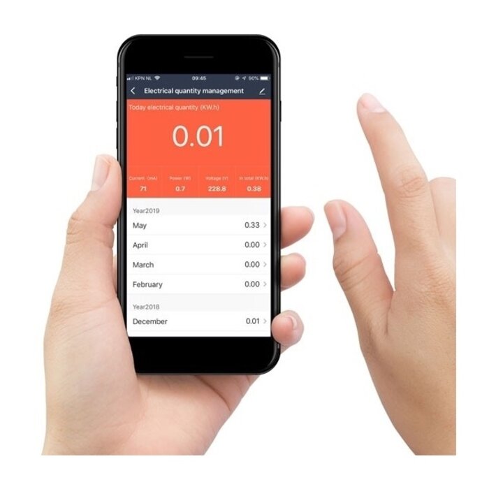 Alecto Alecto Smart WiFi Power Socket met Energiemeter - Wit