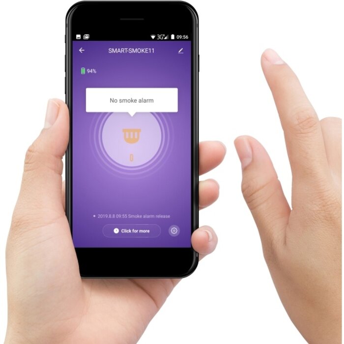 Alecto Alecto Smart WiFi Rookmelder - Wit - Directe App-Meldingen & 85dB Alarm
