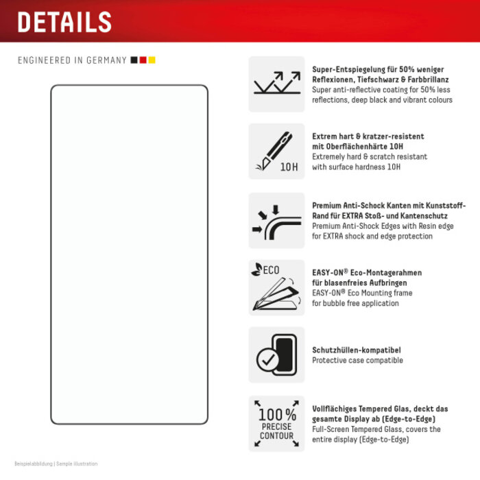 Displex DISPLEX Premium Glass Screenprotector Samsung Galaxy S25 Ultra