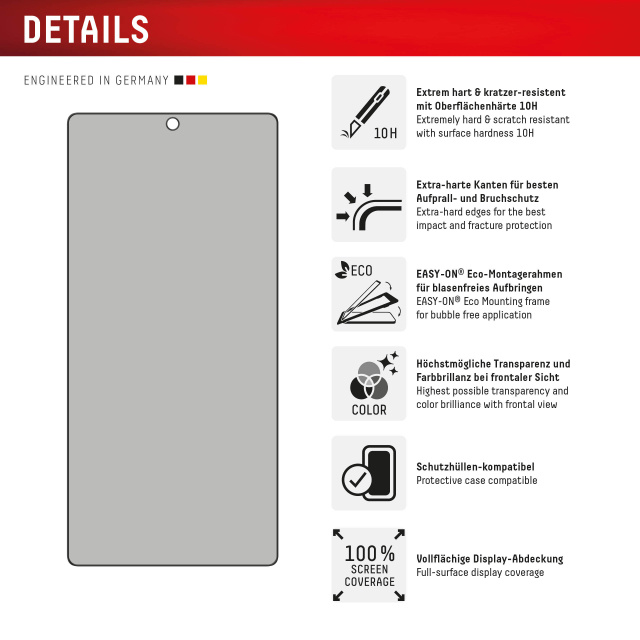 Displex DISPLEX Privacy Glass FC Screenprotector Samsung Galaxy S25 Ultra