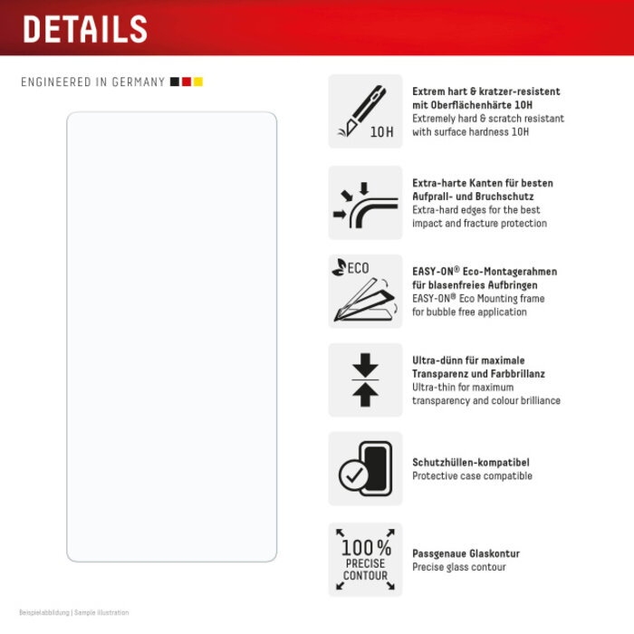 Displex DISPLEX Real Glass Screenprotector voor Samsung Galaxy S25 Ultra