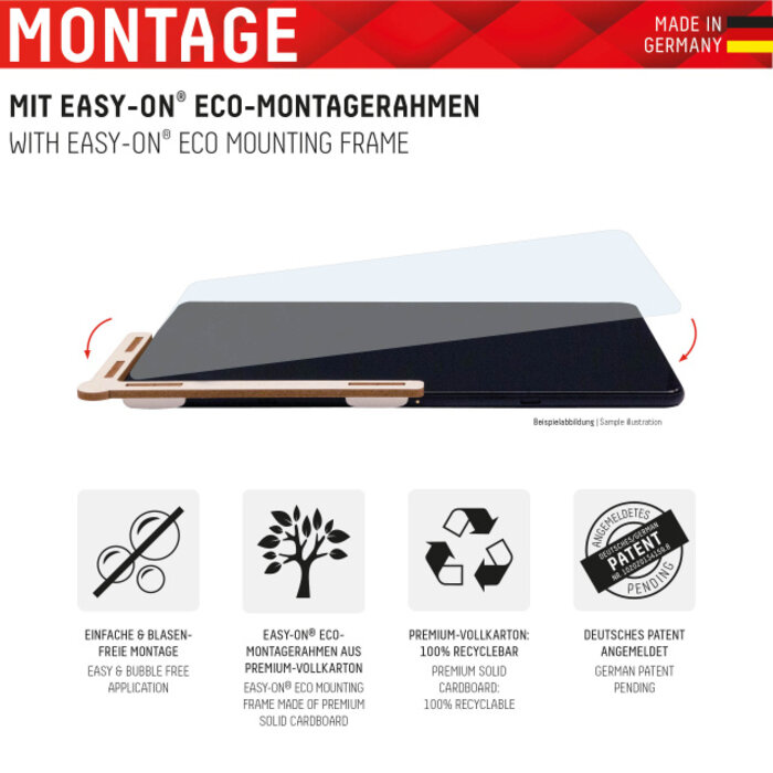 Displex DISPLEX Real Glass Screenprotector voor Apple iPad 10.9 (2022) - 9H Glas